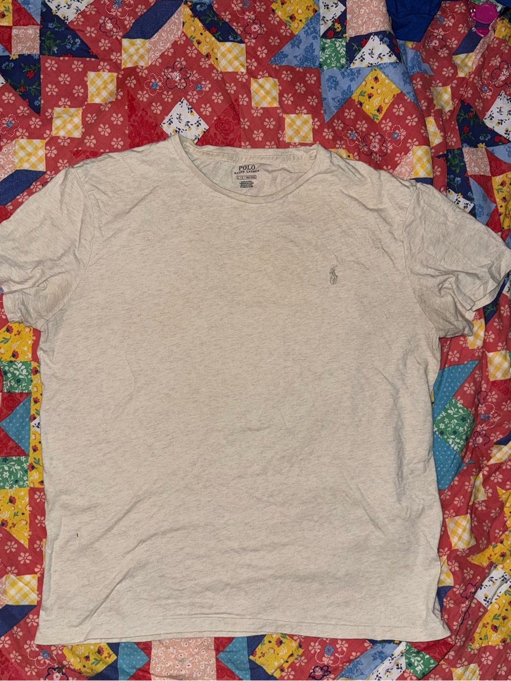 Polo by Ralph Lauren Light Beige Crewneck Short Sleeve Tee